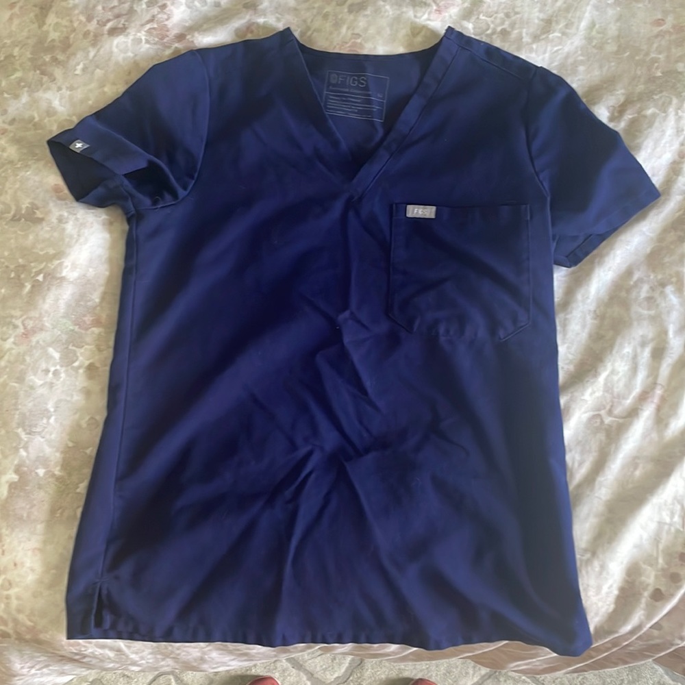 Scrubs- Navy figs Catarina one pocket scrub top
